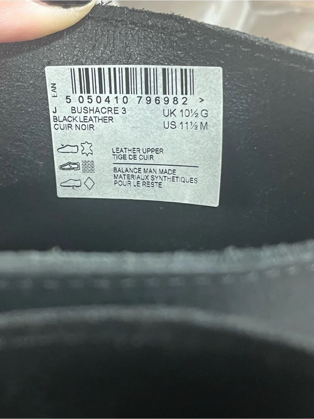 NWT Clark’s Bushacre 3 Chukka Boot in Black Size 11.5